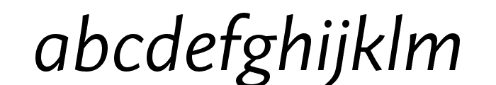 Guyot Sans Light Italic Font LOWERCASE