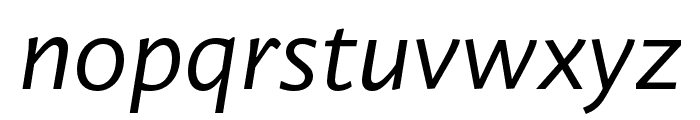 Guyot Sans Light Italic Font LOWERCASE