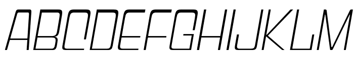 Gyparody Light Italic Font LOWERCASE