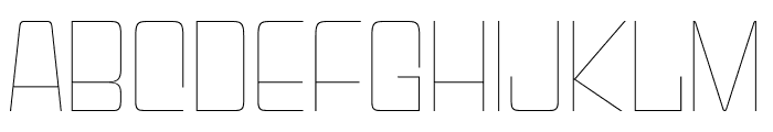 Gyparody UltraLight Font LOWERCASE