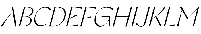 Gyst Variable Light Italic Font UPPERCASE