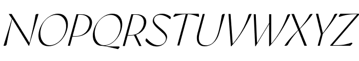 Gyst Variable Light Italic Font UPPERCASE