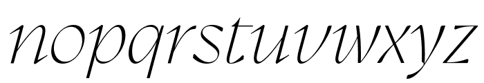 Gyst Variable Light Italic Font LOWERCASE