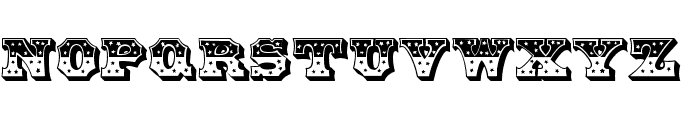HWT American Outline Font LOWERCASE