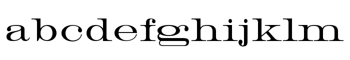 HWT Roman Extended Lightface Regular Font LOWERCASE