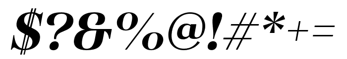 Haboro Cond ExBold Italic Font OTHER CHARS