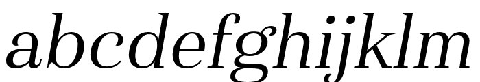 Haboro Cond Regular Italic Font LOWERCASE