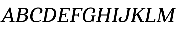 Haboro Serif Cond Demi It Font UPPERCASE