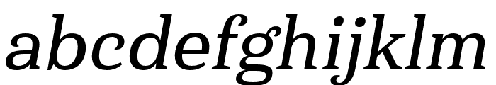Haboro Serif Cond Demi It Font LOWERCASE