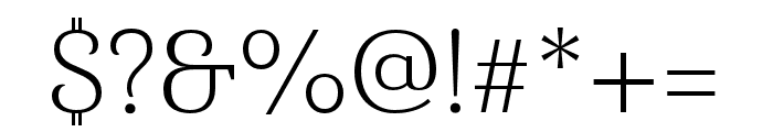 Haboro Serif Cond Light Font OTHER CHARS