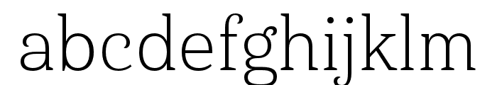 Haboro Serif Cond Light Font LOWERCASE