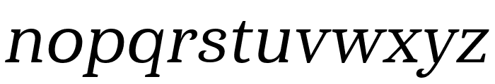 Haboro Serif Cond Medium It Font LOWERCASE