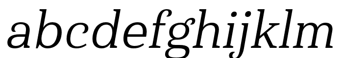 Haboro Serif Cond Regular It Font LOWERCASE