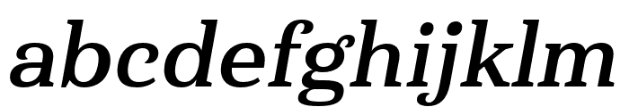 Haboro Serif Ext Bold It Font LOWERCASE