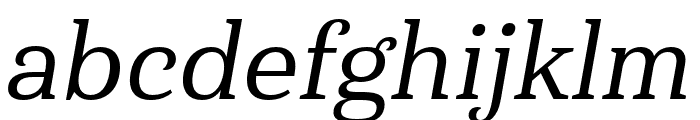 Haboro Serif Ext Medium It Font LOWERCASE