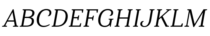 Haboro Serif Ext Regular It Font UPPERCASE