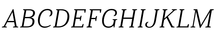 Haboro Serif Norm Book It Font UPPERCASE