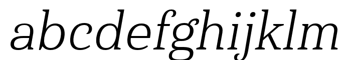 Haboro Serif Norm Book It Font LOWERCASE
