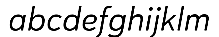 Haboro Soft Cond Regular Italic Font LOWERCASE