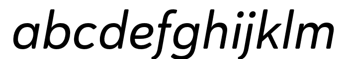 Haboro Soft Ext Medium Italic Font LOWERCASE