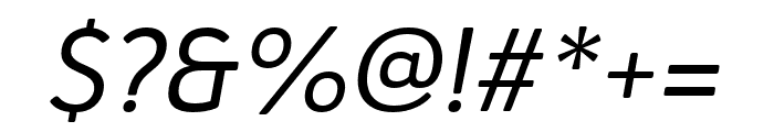 Haboro Soft Norm Regular Italic Font OTHER CHARS