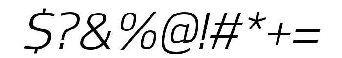 Hackman Italic Font OTHER CHARS