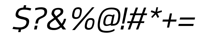 Hackman Medium Italic Font OTHER CHARS