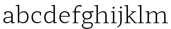 Hahmlet ExtraLight Font LOWERCASE