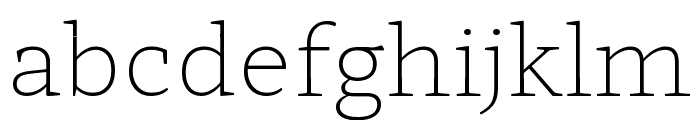 Hahmlet Thin Font LOWERCASE