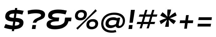 Halogen Black Oblique Font OTHER CHARS