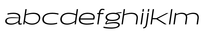 Halogen Light Oblique Font LOWERCASE