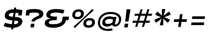 Halogen Slab Black Oblique Font OTHER CHARS