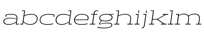 Halogen Slab Thin Oblique Font LOWERCASE