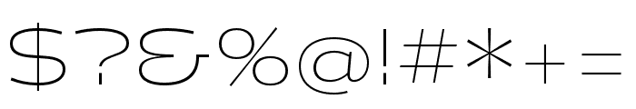 Halogen Thin Font OTHER CHARS