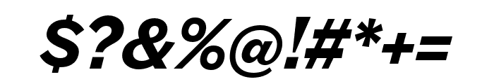 Halyard Micro SemiBold Italic Font OTHER CHARS