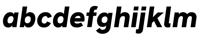 Hanken Grotesk Heavy Italic Font LOWERCASE