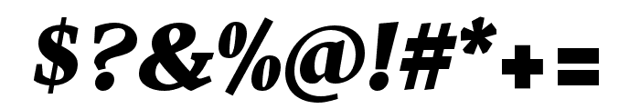 Harfang Ultra Italic Font OTHER CHARS