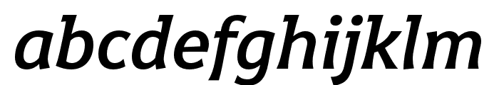 Harri Text SemiBold Italic Font LOWERCASE
