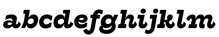 Hatch Bold Italic Font LOWERCASE