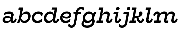 Hatch Regular Italic Font LOWERCASE
