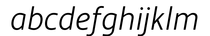 Hedley New Light Italic Font LOWERCASE