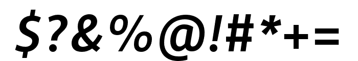 Hedley New Medium Italic Font OTHER CHARS