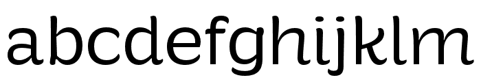 Hegante Display Regular Font LOWERCASE