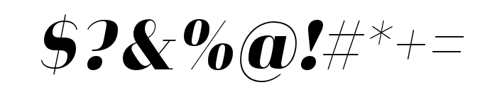 Heimat Didone 10 ExtraBold Italic Font OTHER CHARS