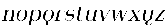 Heimat Didone 10 Regular Italic Font LOWERCASE