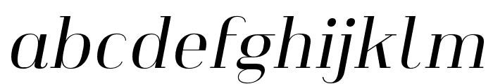 Heimat Didone 12 Regular Italic Font LOWERCASE