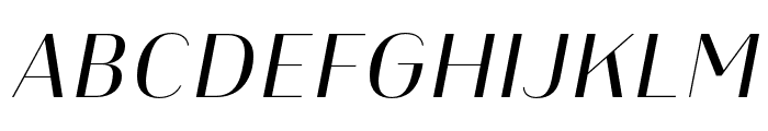 Heimat Display 10 Regular Italic Font UPPERCASE