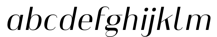 Heimat Display 12 Regular Italic Font LOWERCASE