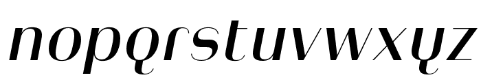 Heimat Display 18 SemiBold Italic Font LOWERCASE