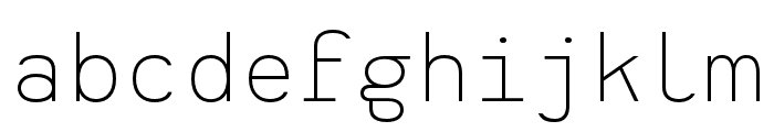 Heimat Mono ExtraLight Font LOWERCASE